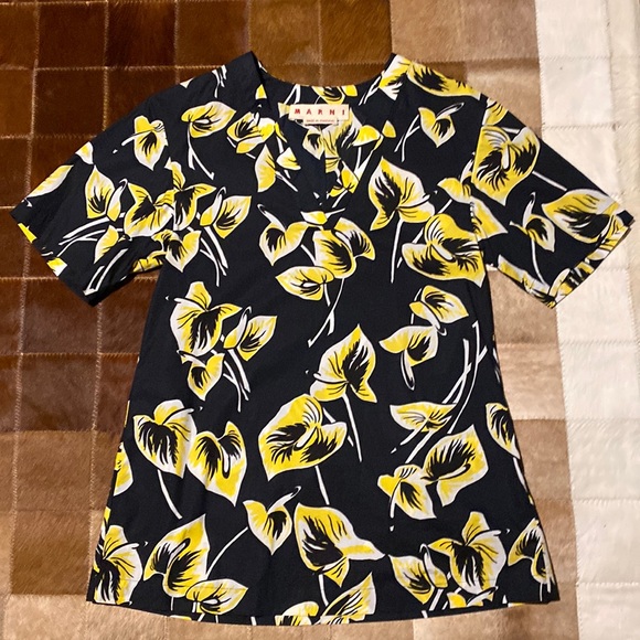 Marni crisp poplin tunic shirt - Picture 1 of 2